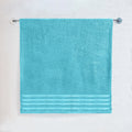 1-Piece Premium Turkish Cotton 4 Lines Stripe Jumbo Towel, 35x 70 inch