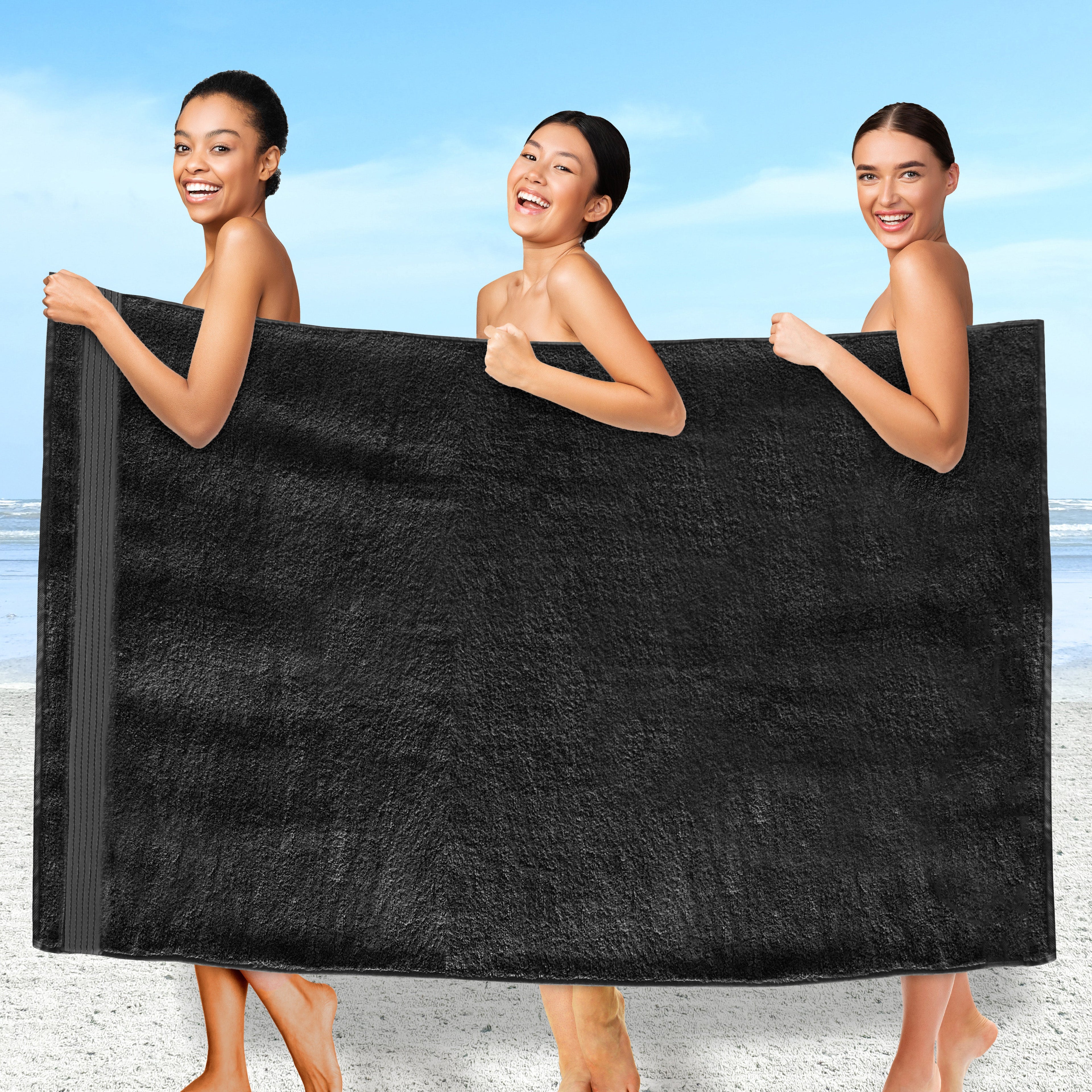 1-Piece Premium Turkish Cotton Oversized Bath Sheet Towel 40 x 80 Inch