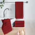 4-Pack Premium Turkish Cotton Braided Hand Towel Set, 16 x 28 inch