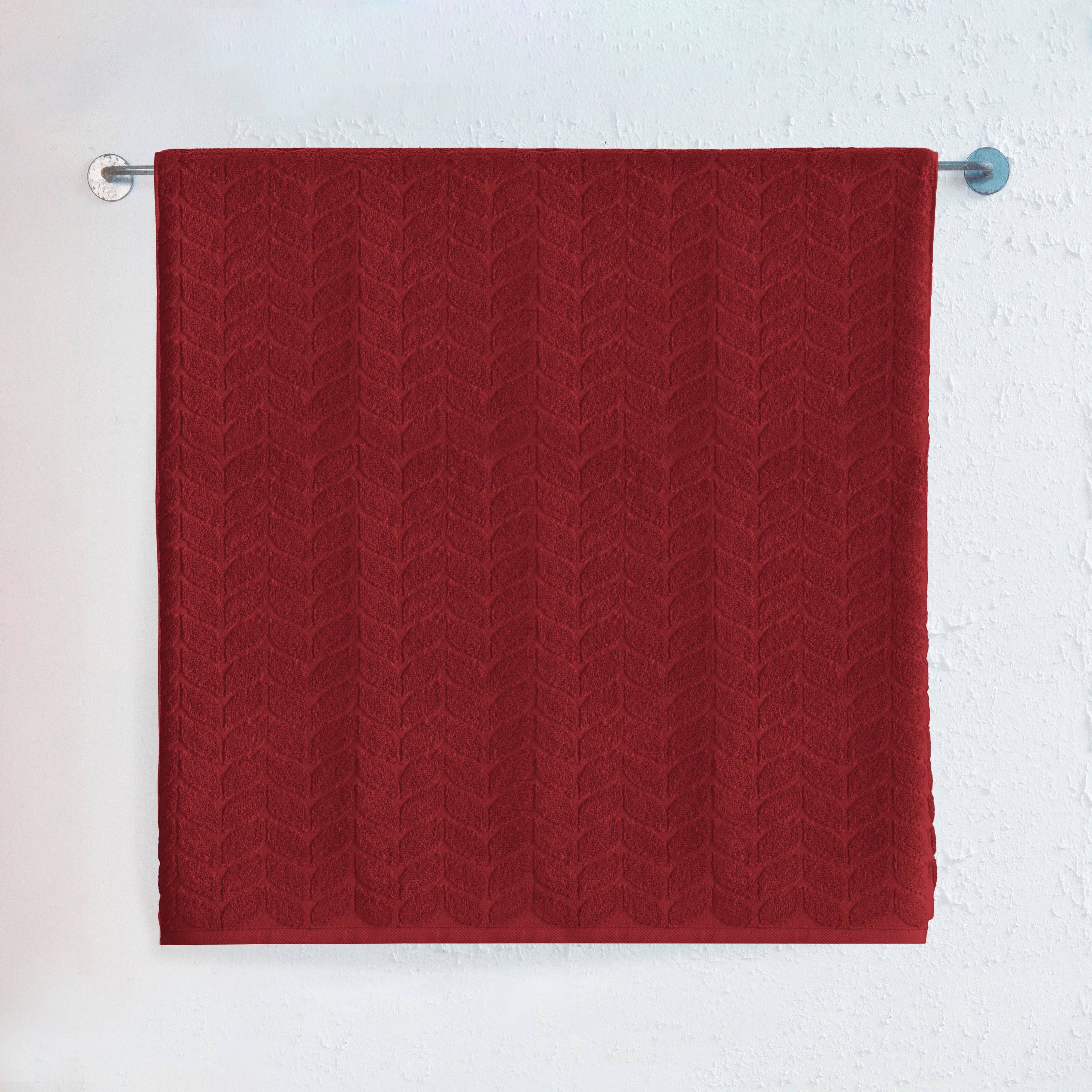 1-Piece Premium Turkish Cotton Braided Jumbo Towel, 35x 70 inch