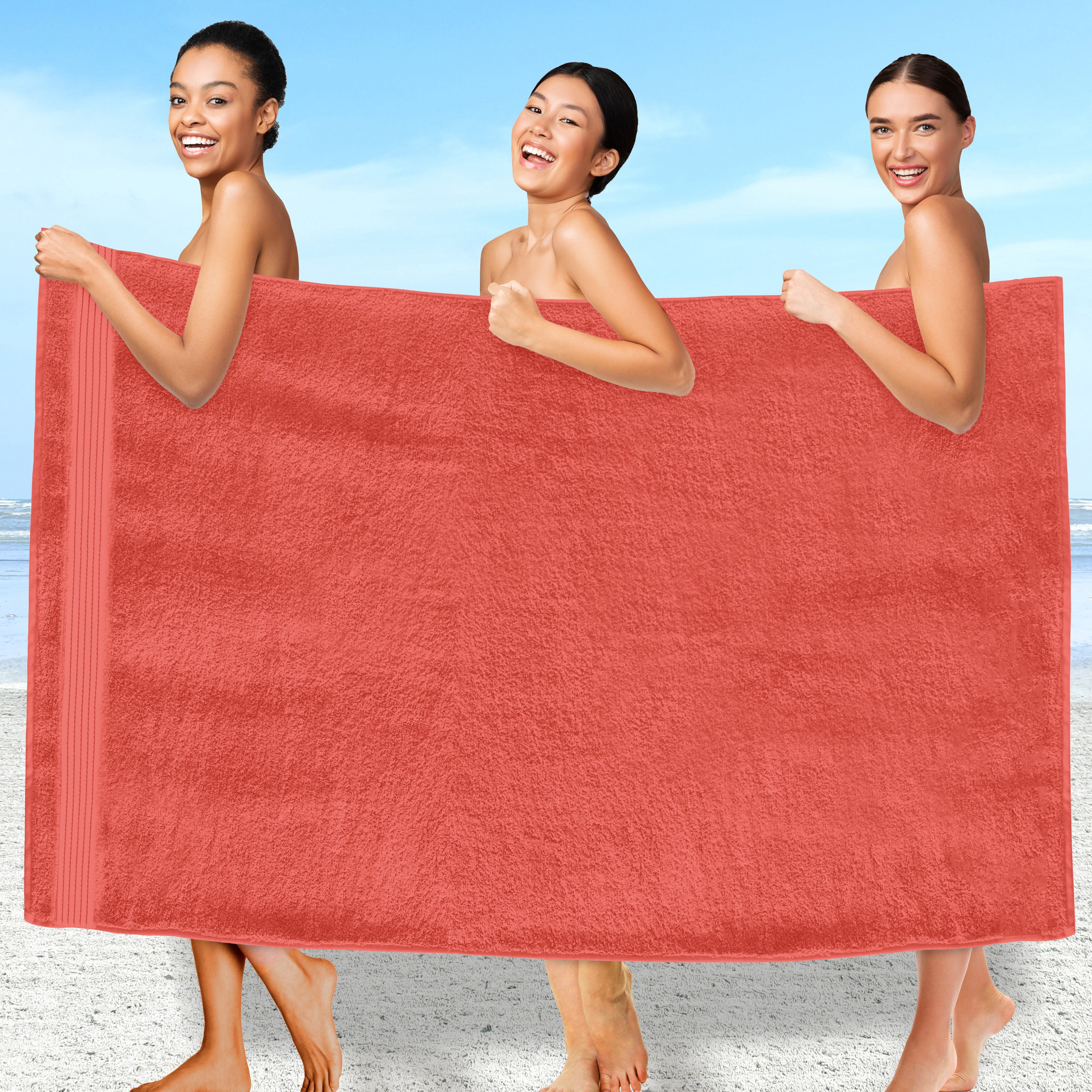 1-Piece Premium Turkish Cotton Oversized Bath Sheet Towel 40 x 80 Inch