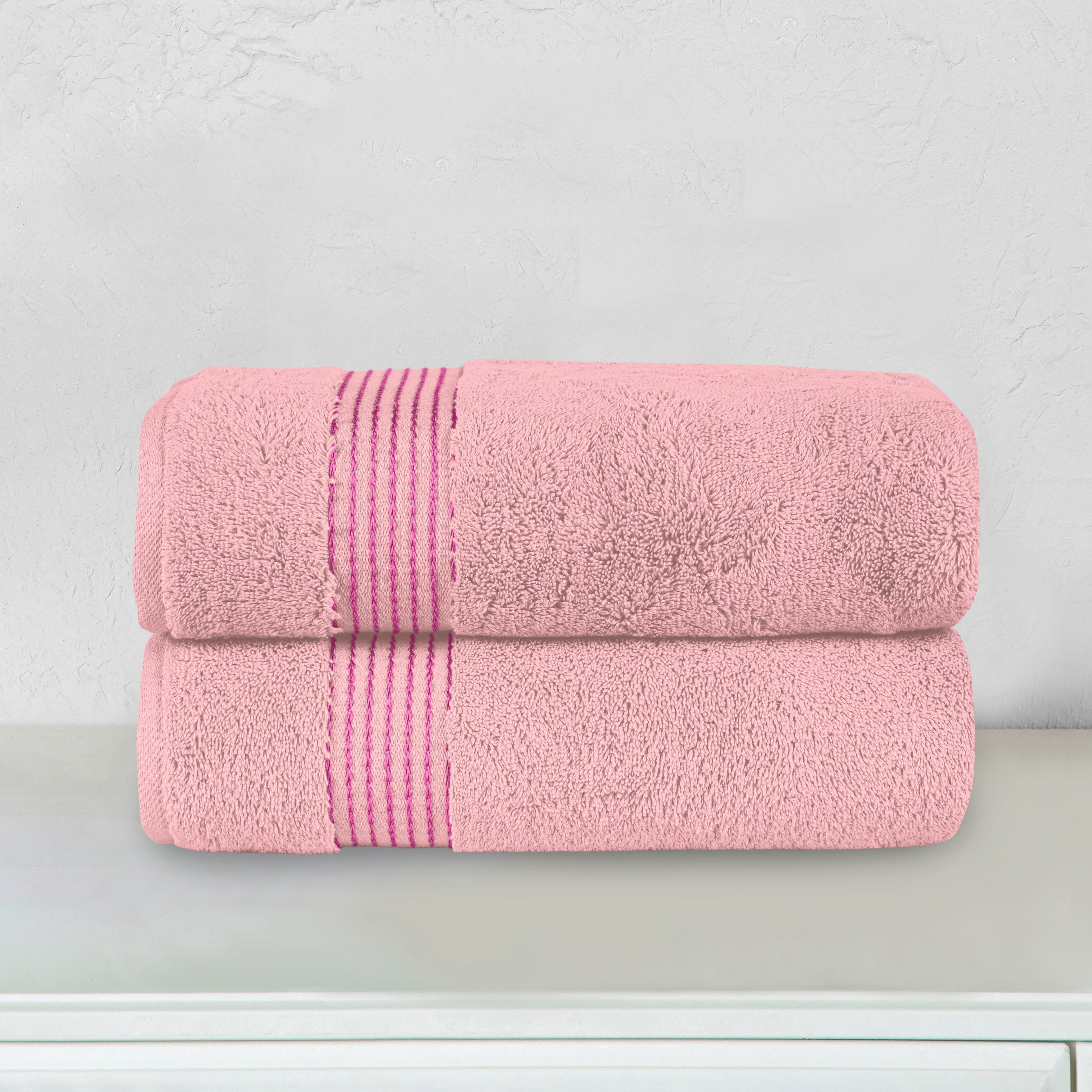 2-Pack Premium Turkish Cotton Bath Towel Set, 27 x 54 inch