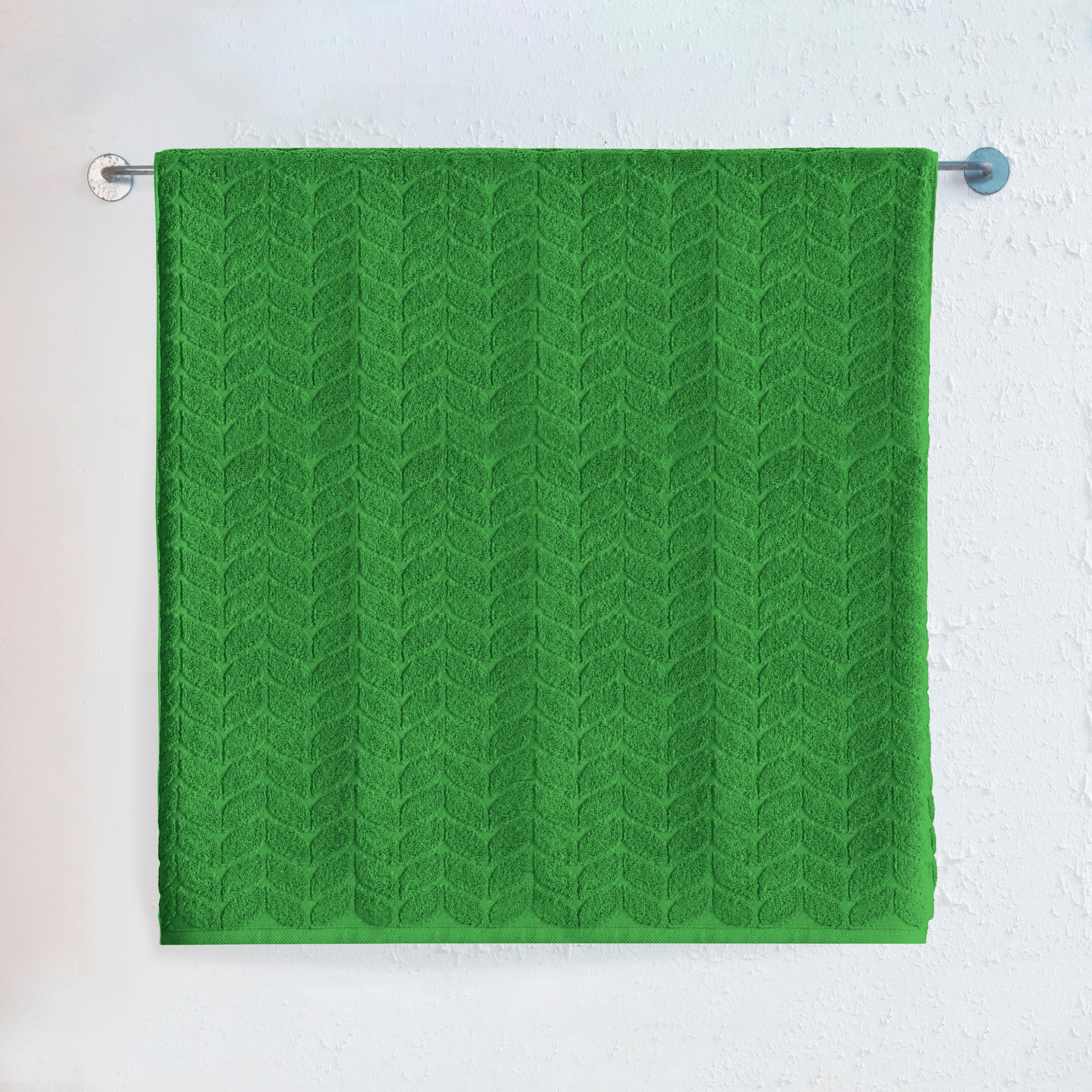 1-Piece Premium Turkish Cotton Braided Jumbo Towel, 35x 70 inch