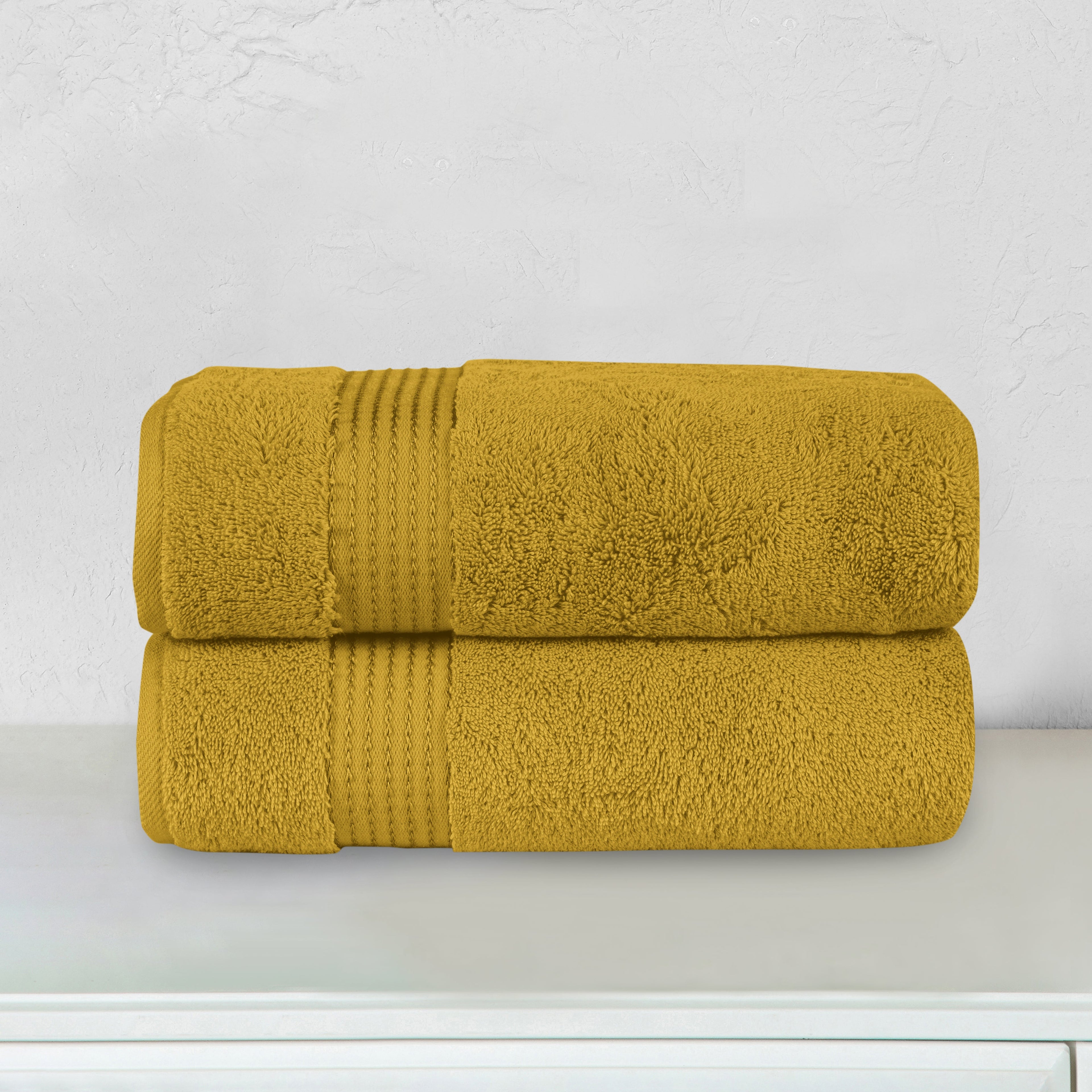 2-Pack Premium Turkish Cotton Bath Towel Set, 27 x 54 inch