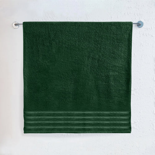 1-Piece Premium Turkish Cotton 4 Lines Stripe Jumbo Towel, 35x 70 inch