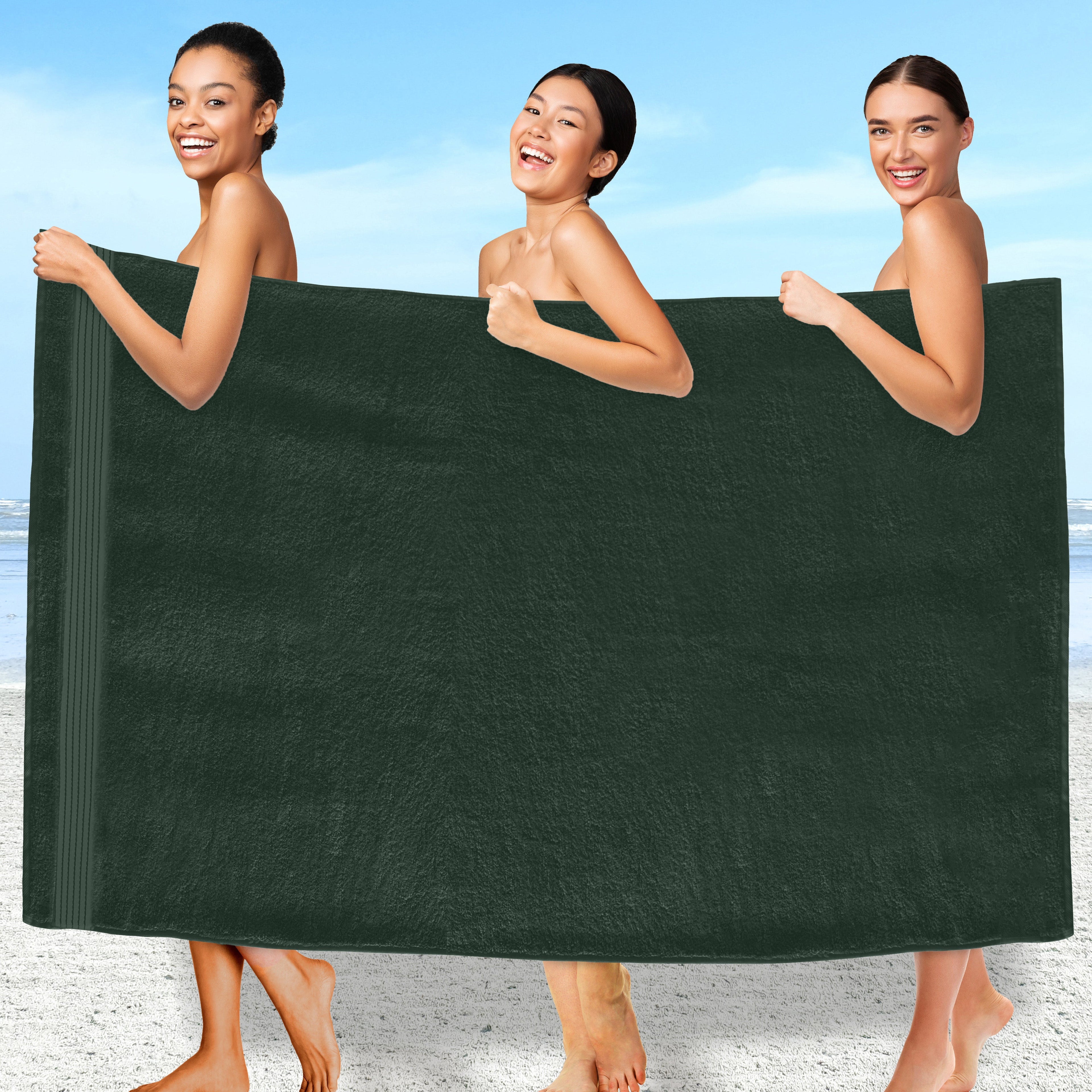 1-Piece Premium Turkish Cotton Oversized Bath Sheet Towel 40 x 80 Inch