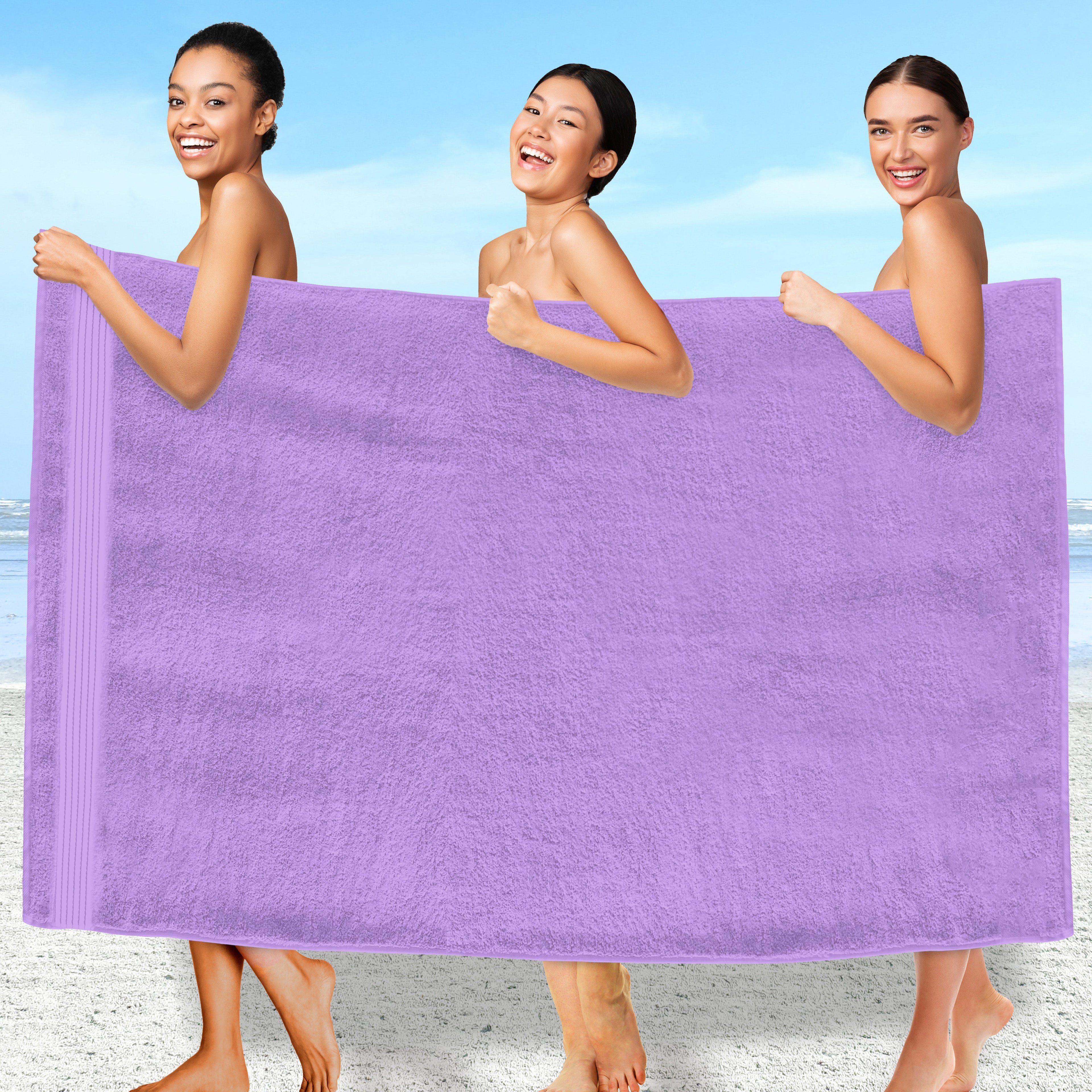 1-Piece Premium Turkish Cotton Oversized Bath Sheet Towel 40 x 80 Inch