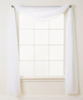 1 Panel - Scarf Solid Sheer Curtain Panel - Rod Pocket - 60" Width X 216" Length