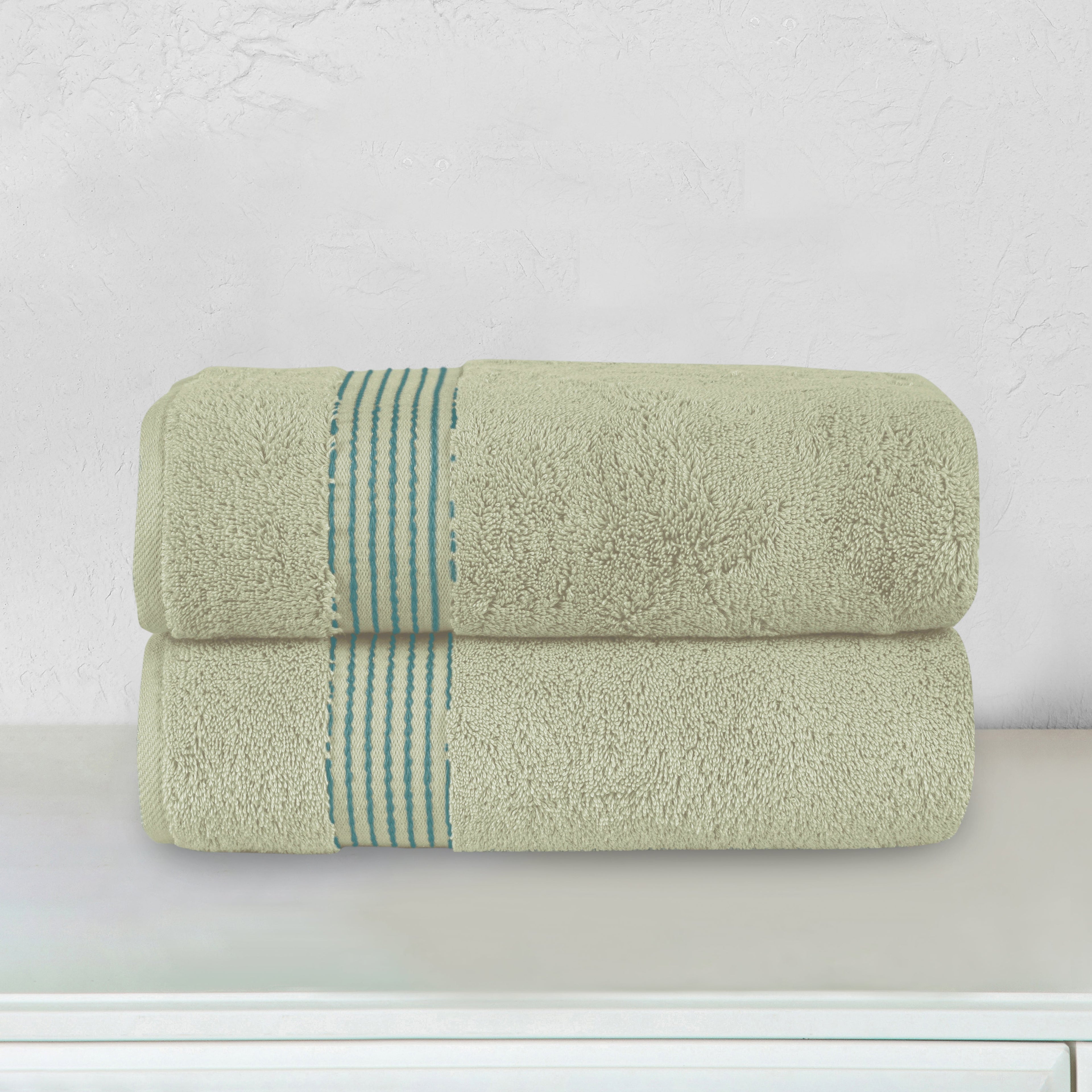 2-Pack Premium Turkish Cotton Bath Towel Set, 27 x 54 inch
