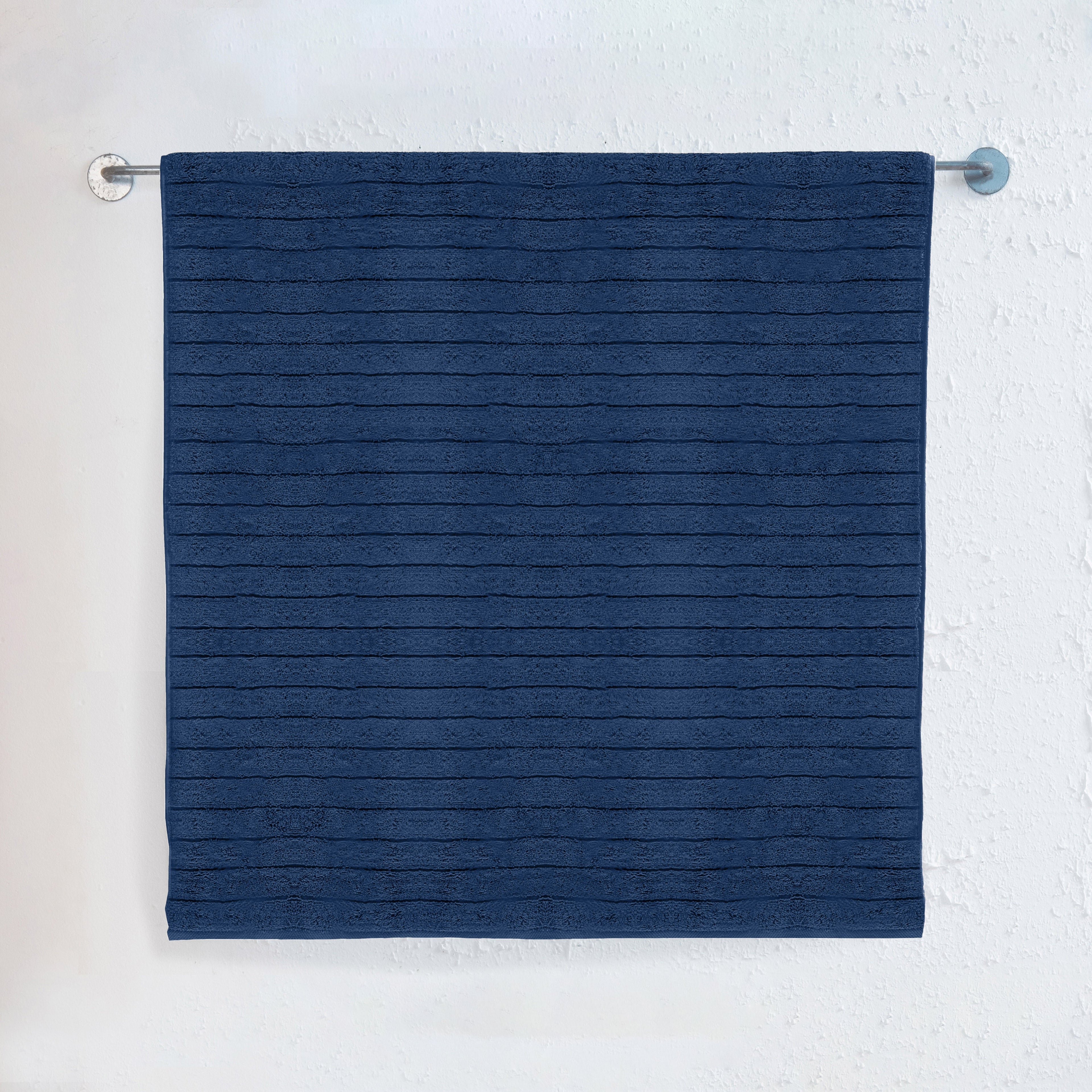 1-Piece Premium Turkish Cotton Corduroy Stripe Jumbo Towel, 35x 70 inch