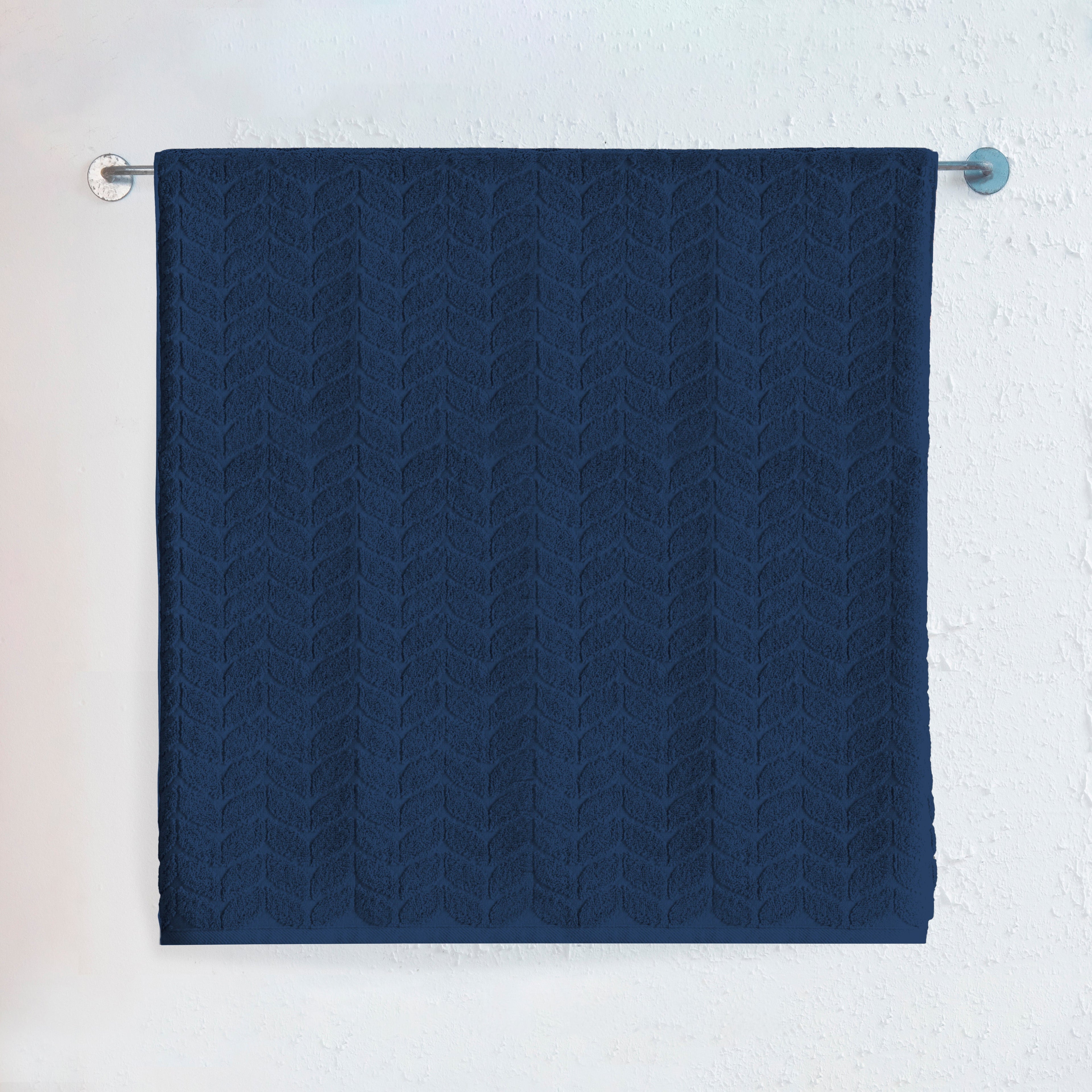 1-Piece Premium Turkish Cotton Braided Jumbo Towel, 35x 70 inch