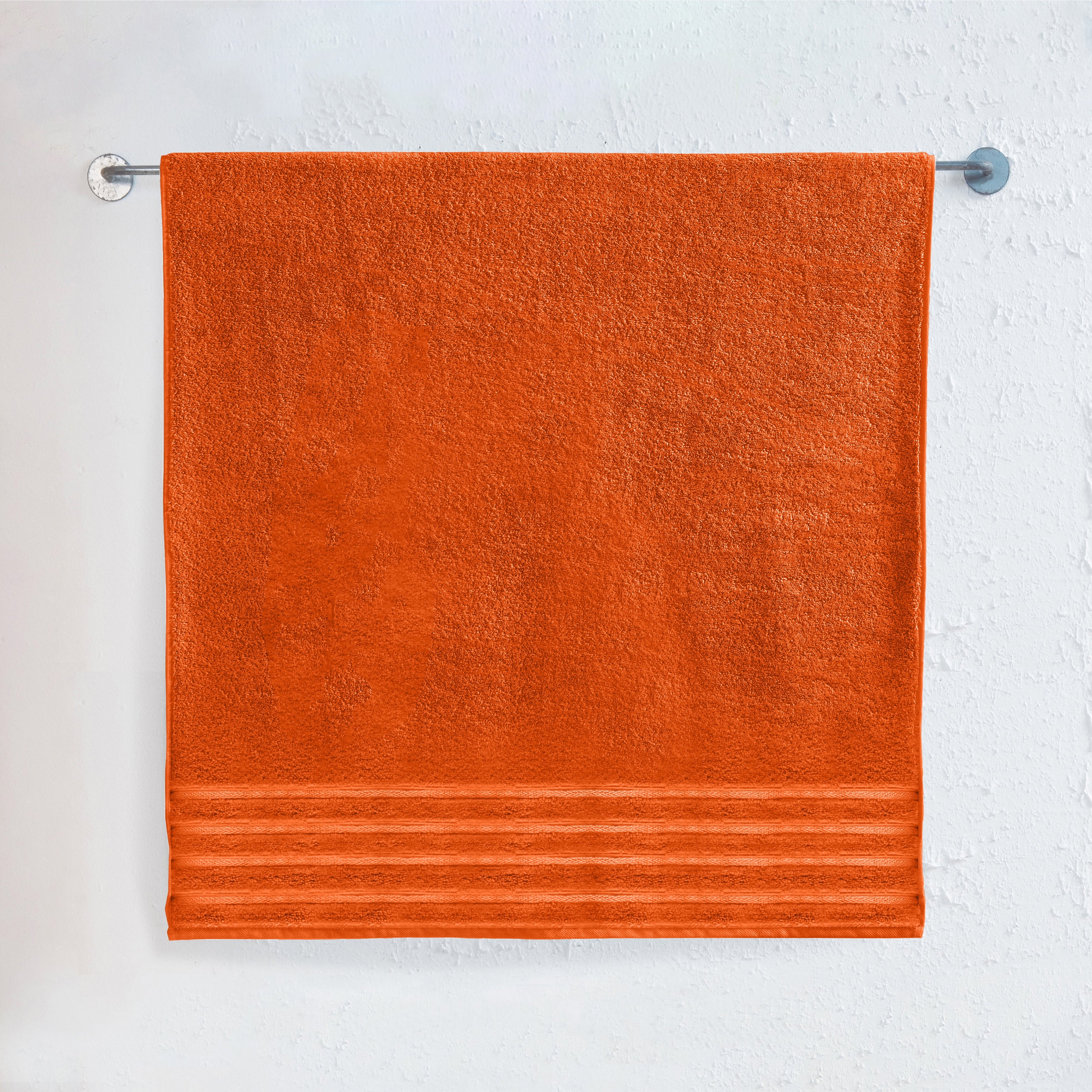 1-Piece Premium Turkish Cotton 4 Lines Stripe Jumbo Towel, 35x 70 inch