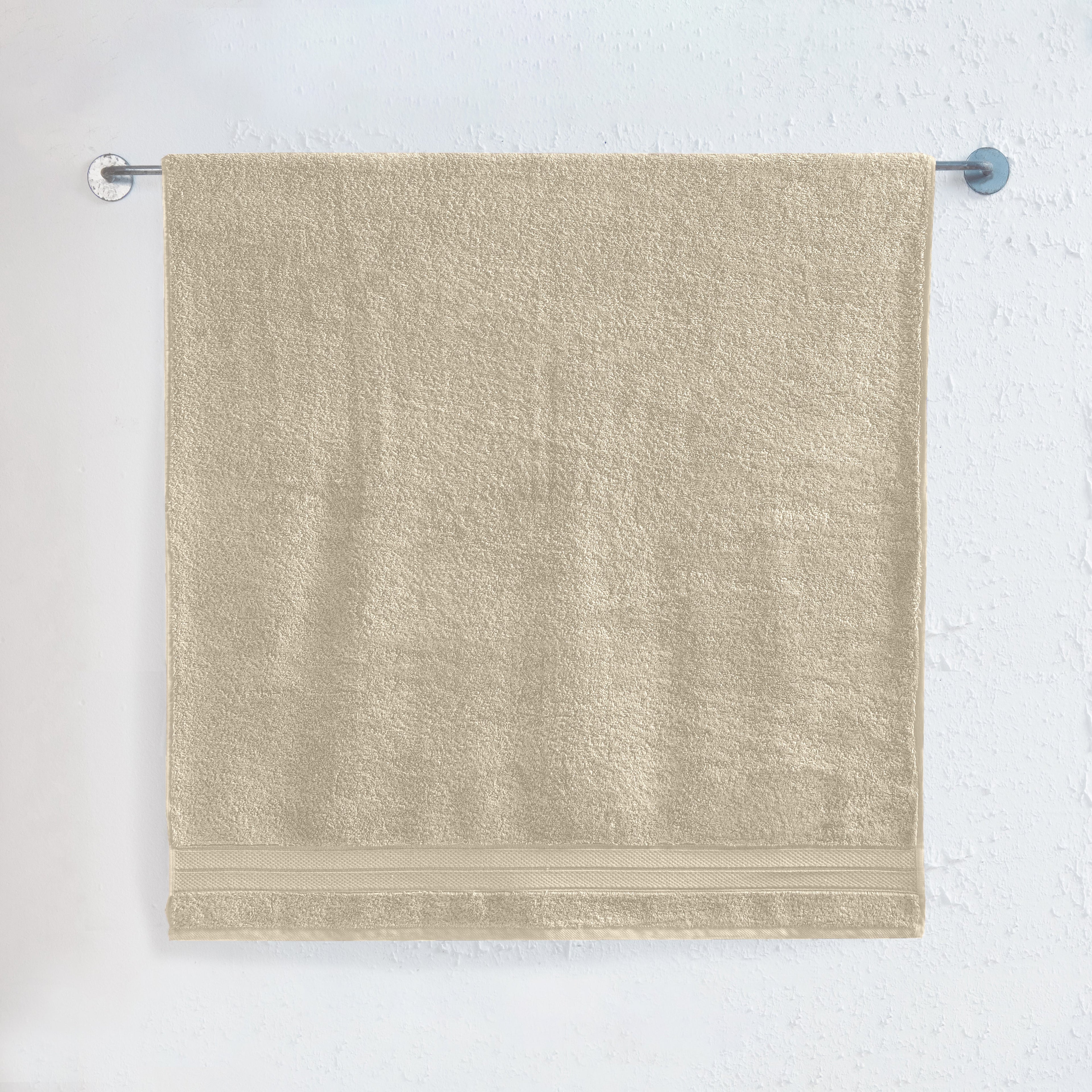 1-Piece Premium Turkish Cotton Three Line Popcorn Jumbo Towel, 35x 70 inch