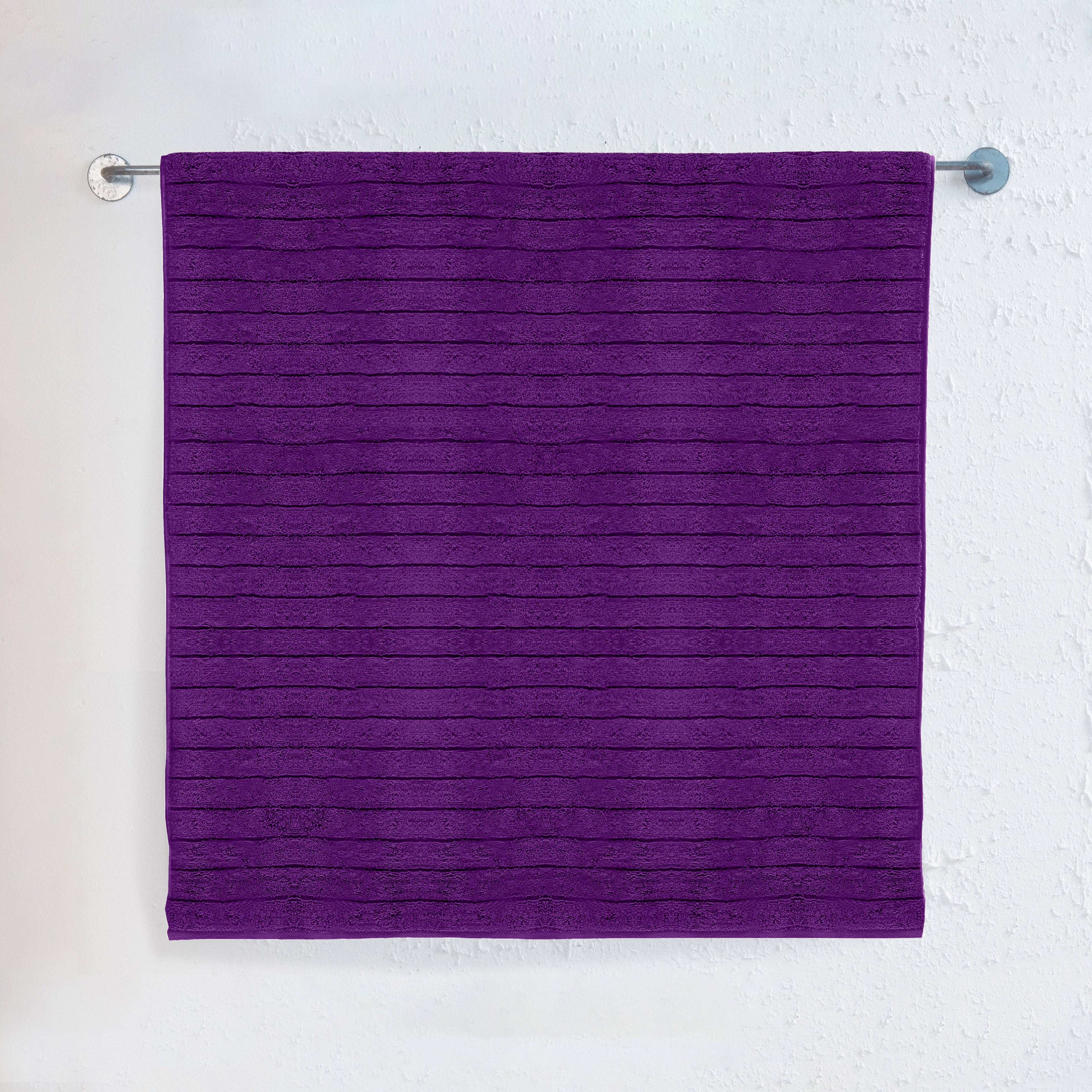 1-Piece Premium Turkish Cotton Corduroy Stripe Jumbo Towel, 35x 70 inch