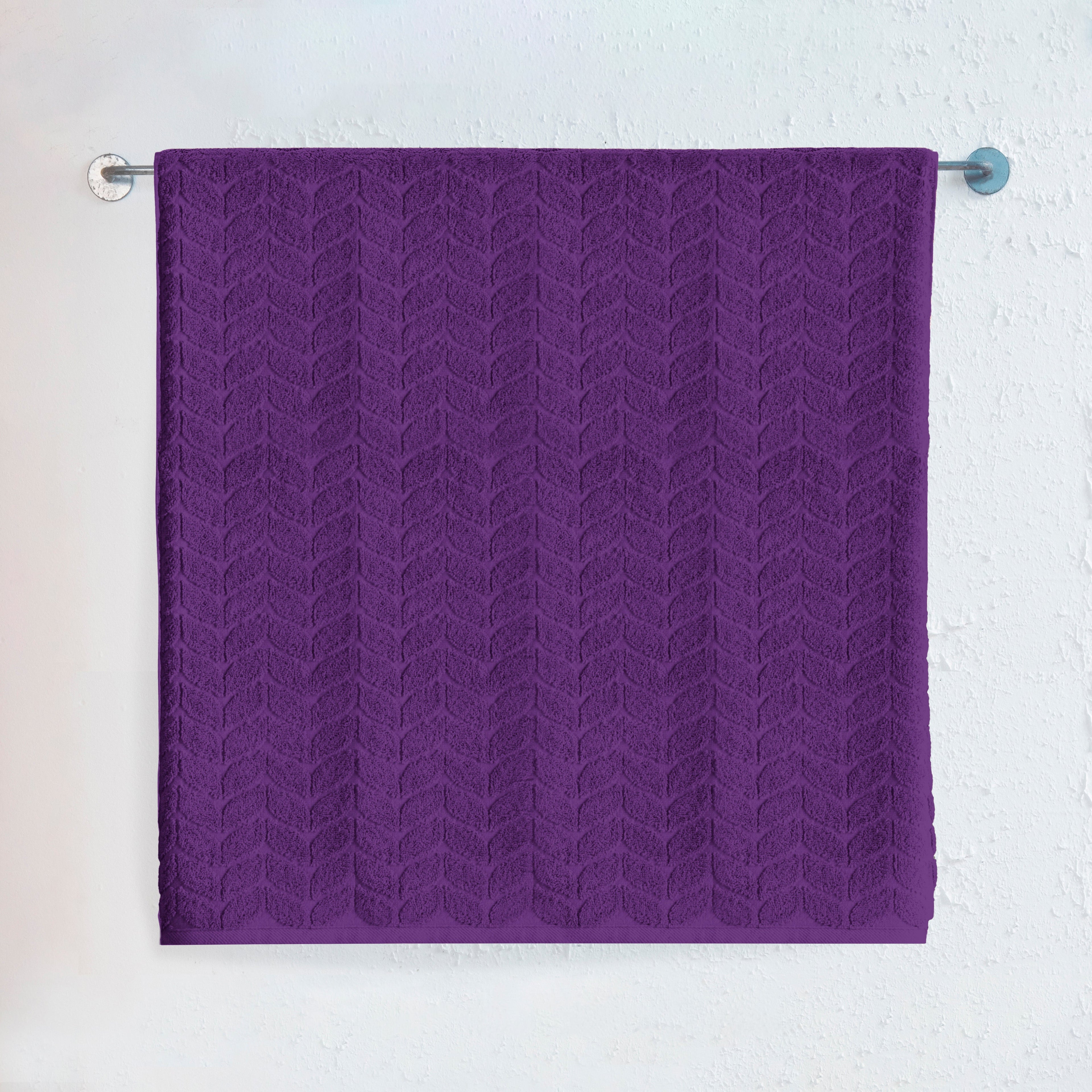 1-Piece Premium Turkish Cotton Braided Jumbo Towel, 35x 70 inch