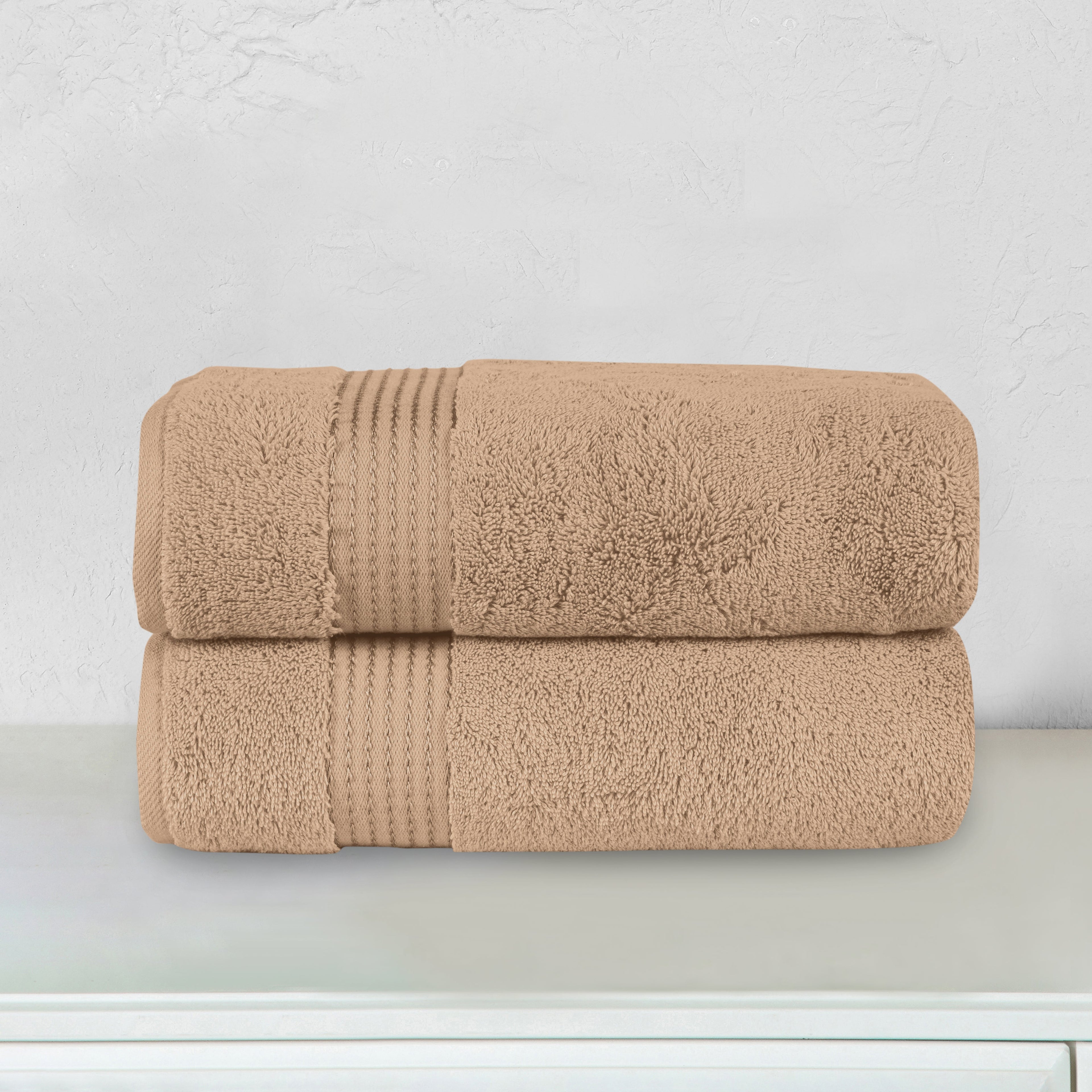 2-Pack Premium Turkish Cotton Bath Towel Set, 27 x 54 inch
