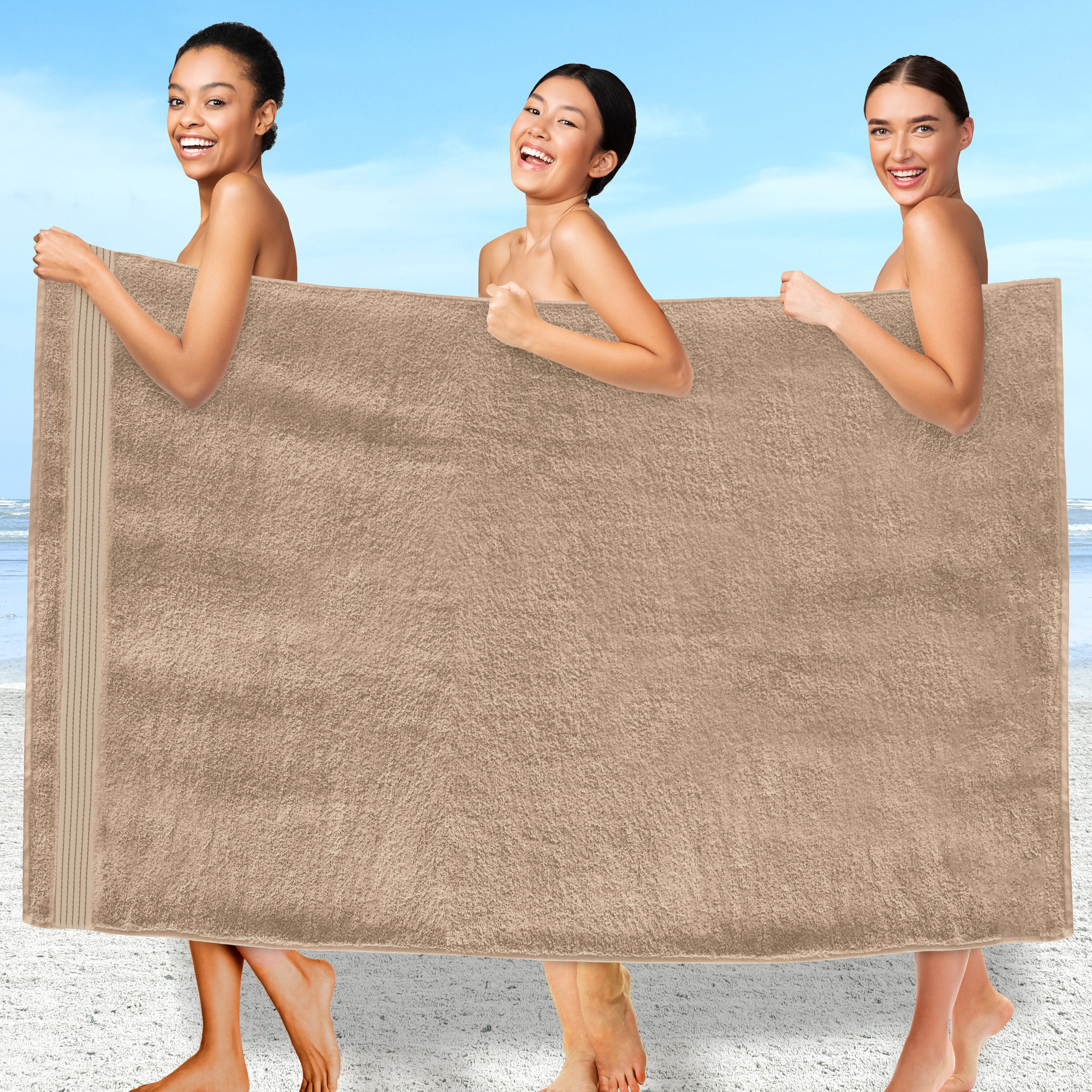 1-Piece Premium Turkish Cotton Oversized Bath Sheet Towel 40 x 80 Inch