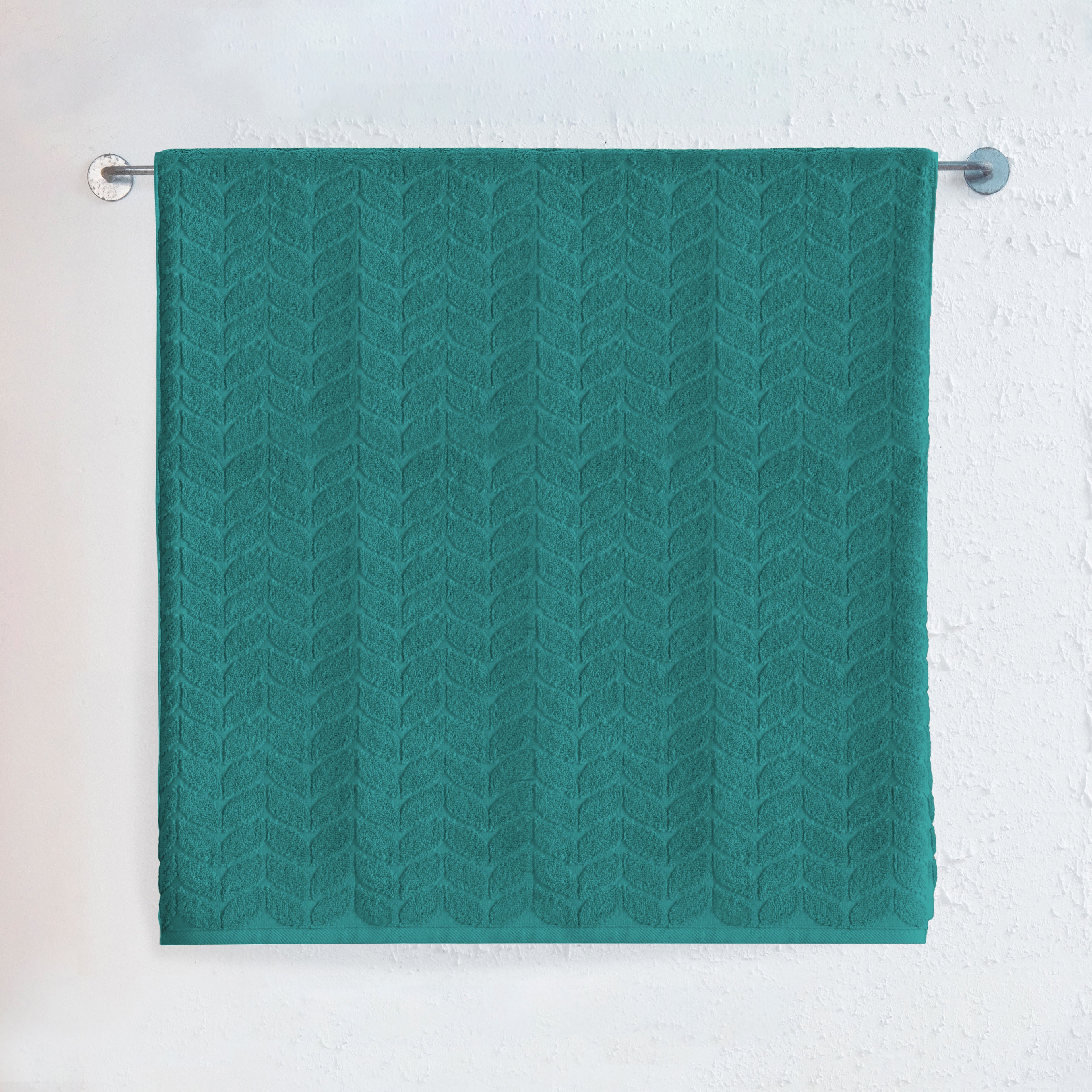 1-Piece Premium Turkish Cotton Braided Jumbo Towel, 35x 70 inch