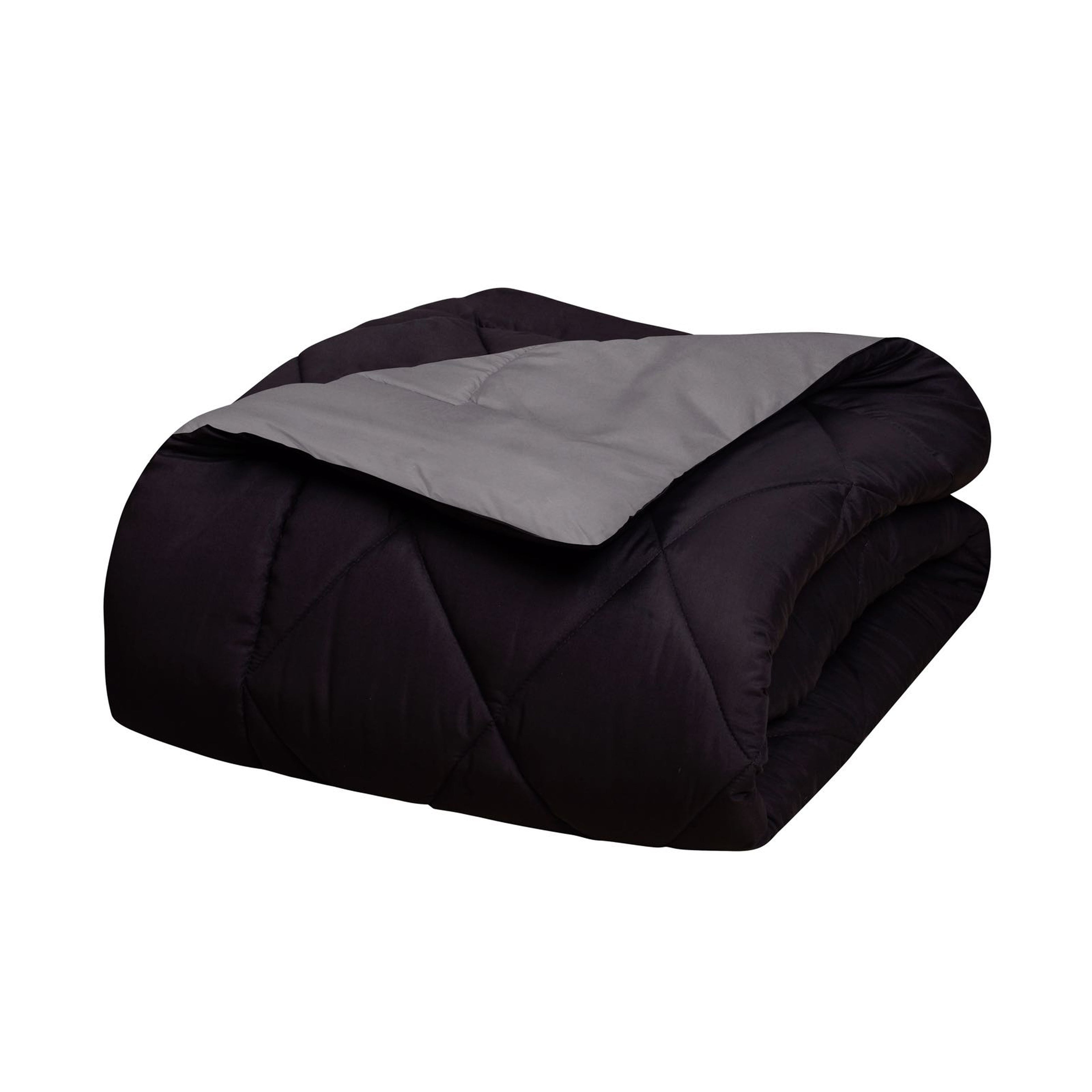 3-Piece Reversible Diamond Stitched Comforter & Shams