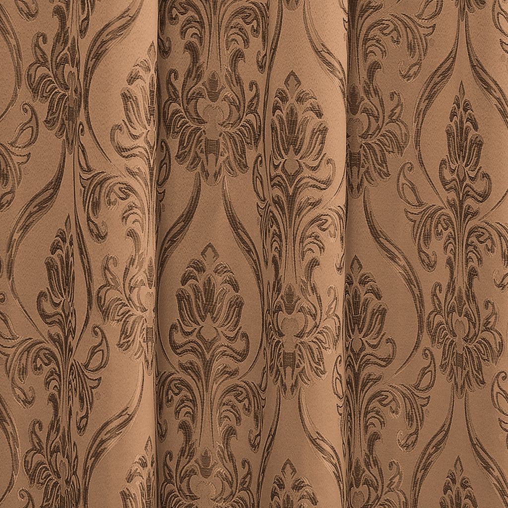 Set of 2 Penelope Jacquard Look Curtain Panels - 54" W x 84" L