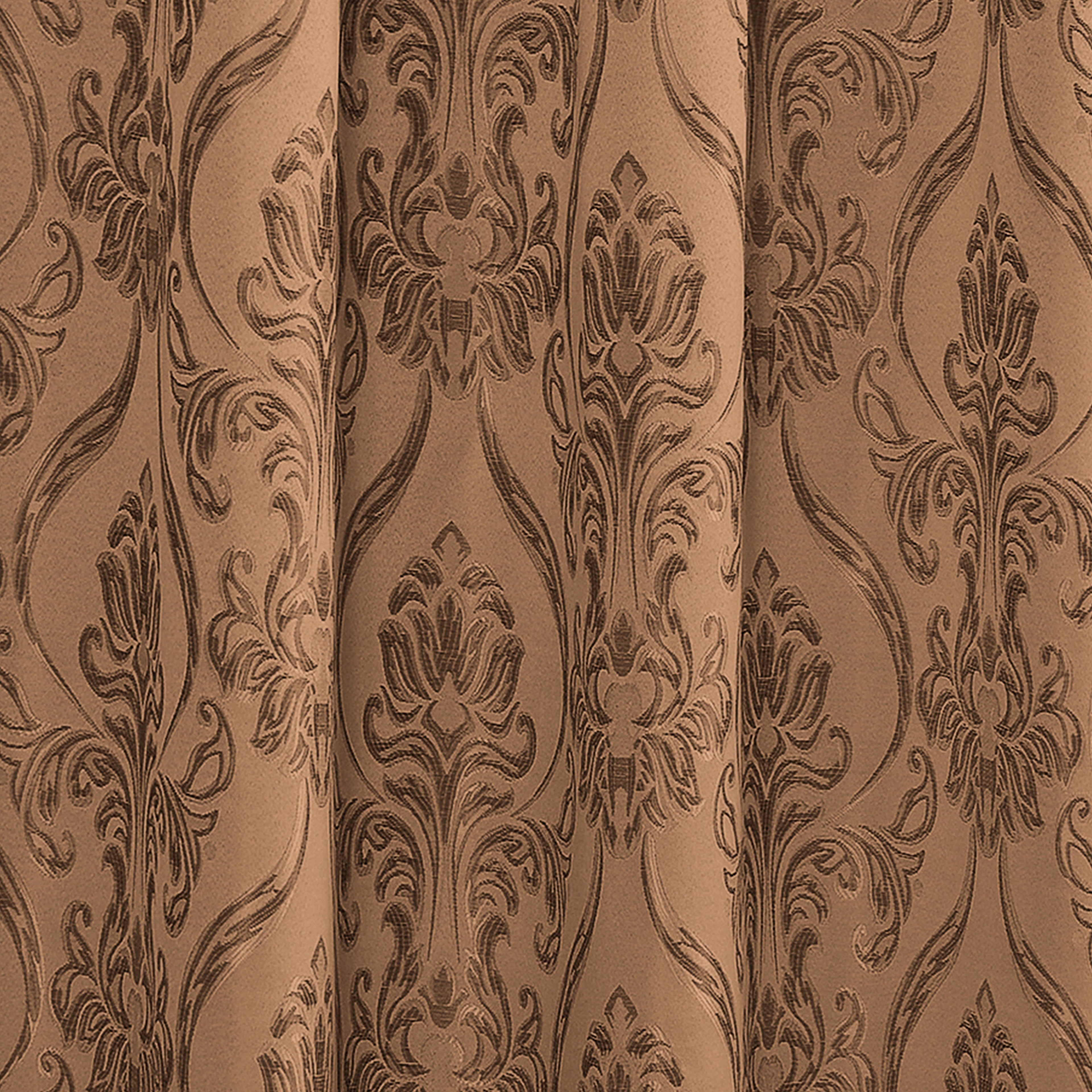 Set of 2 Penelope Jacquard Look Curtain Panels - 54" W x 84" L
