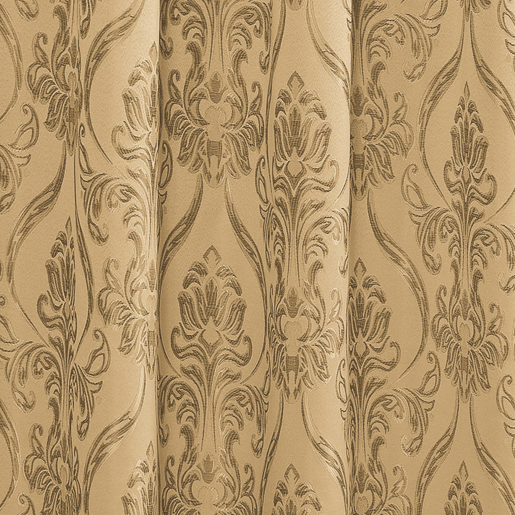 Set of 2 Penelope Jacquard Look Curtain Panels - 54" W x 84" L