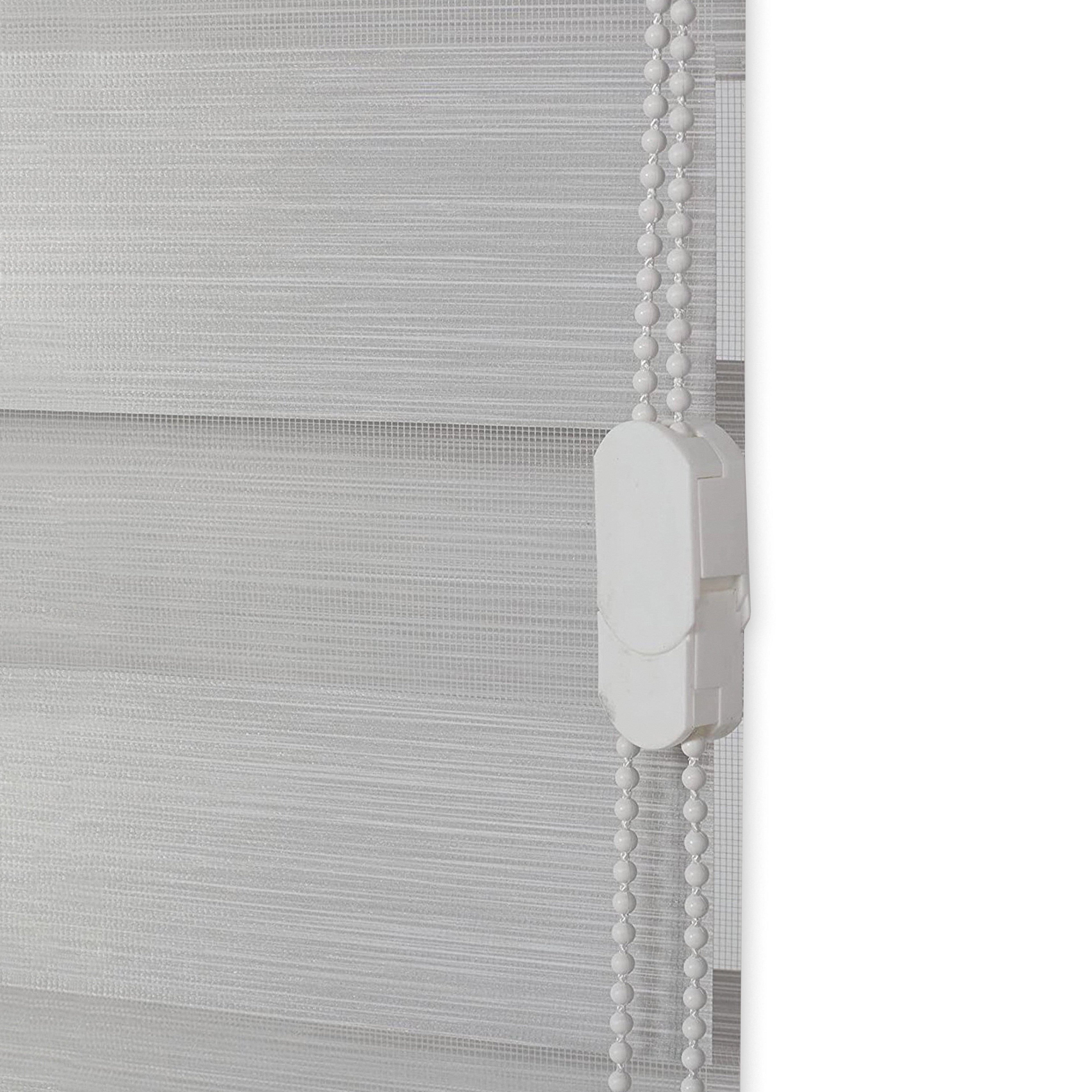 Corded Zebra Blinds, Dual Layer Window Treatments Sheer Light Control