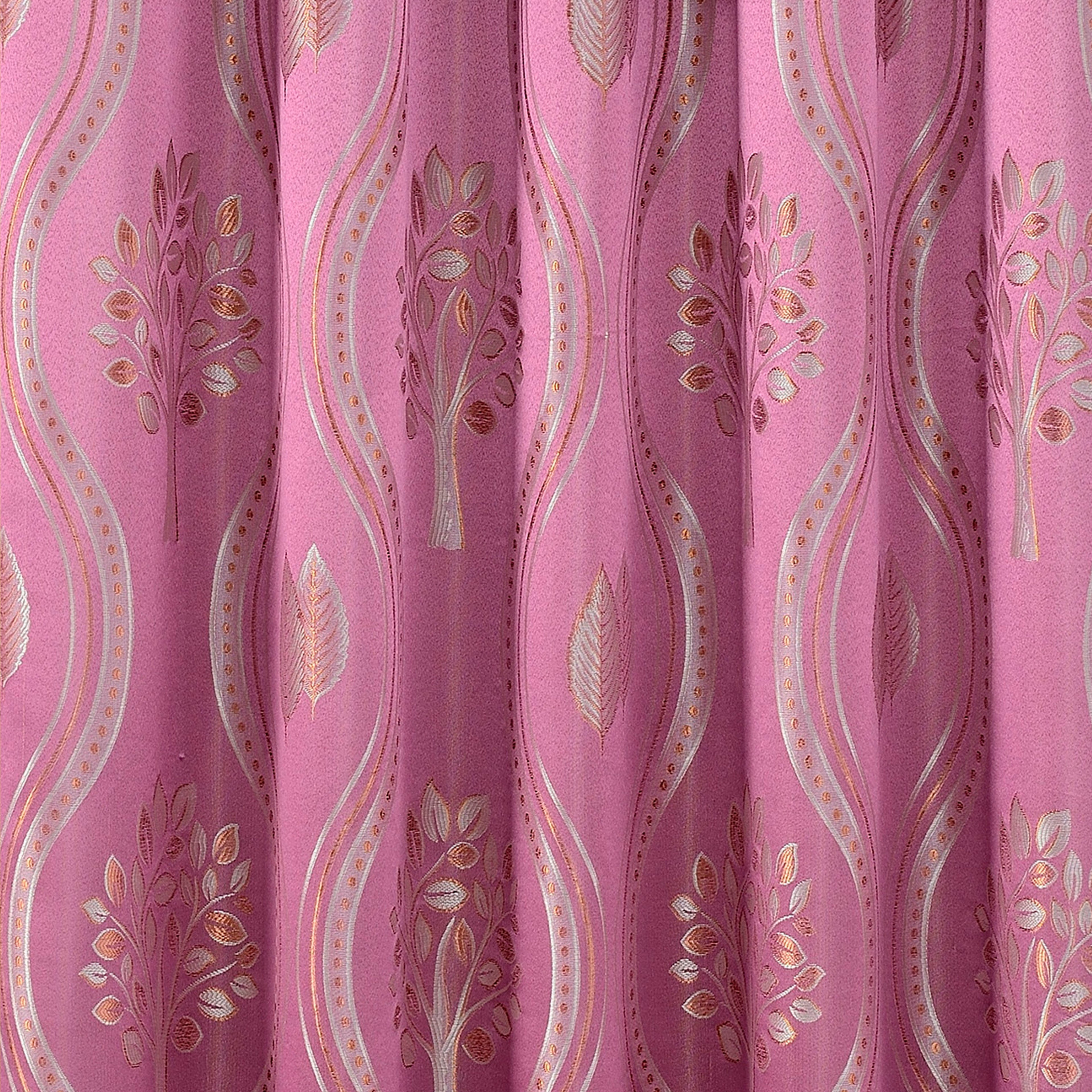 Set of 2 Aurora Curtain Panels- Attached Valance - Rod Pocket- 54" W x 84" L