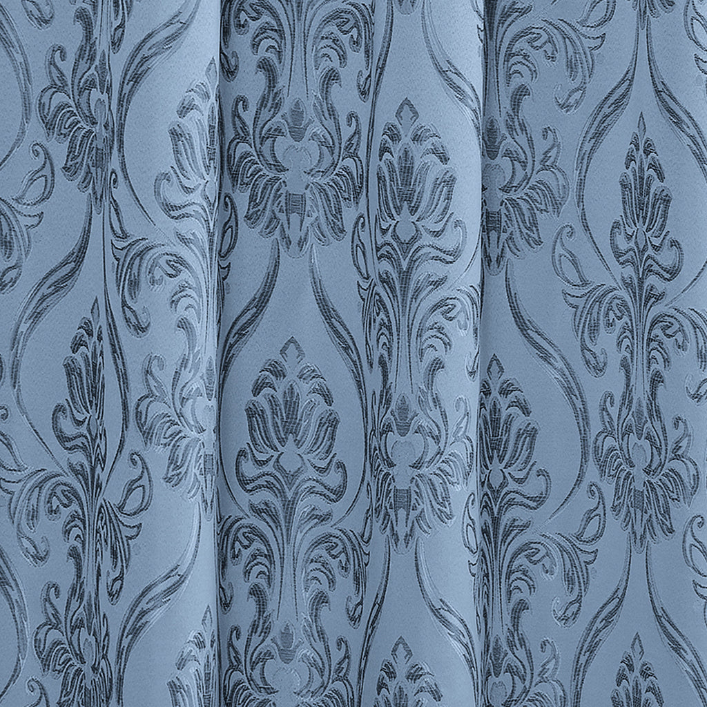 Set of 2 Penelope Jacquard Look Curtain Panels - 54" W x 84" L