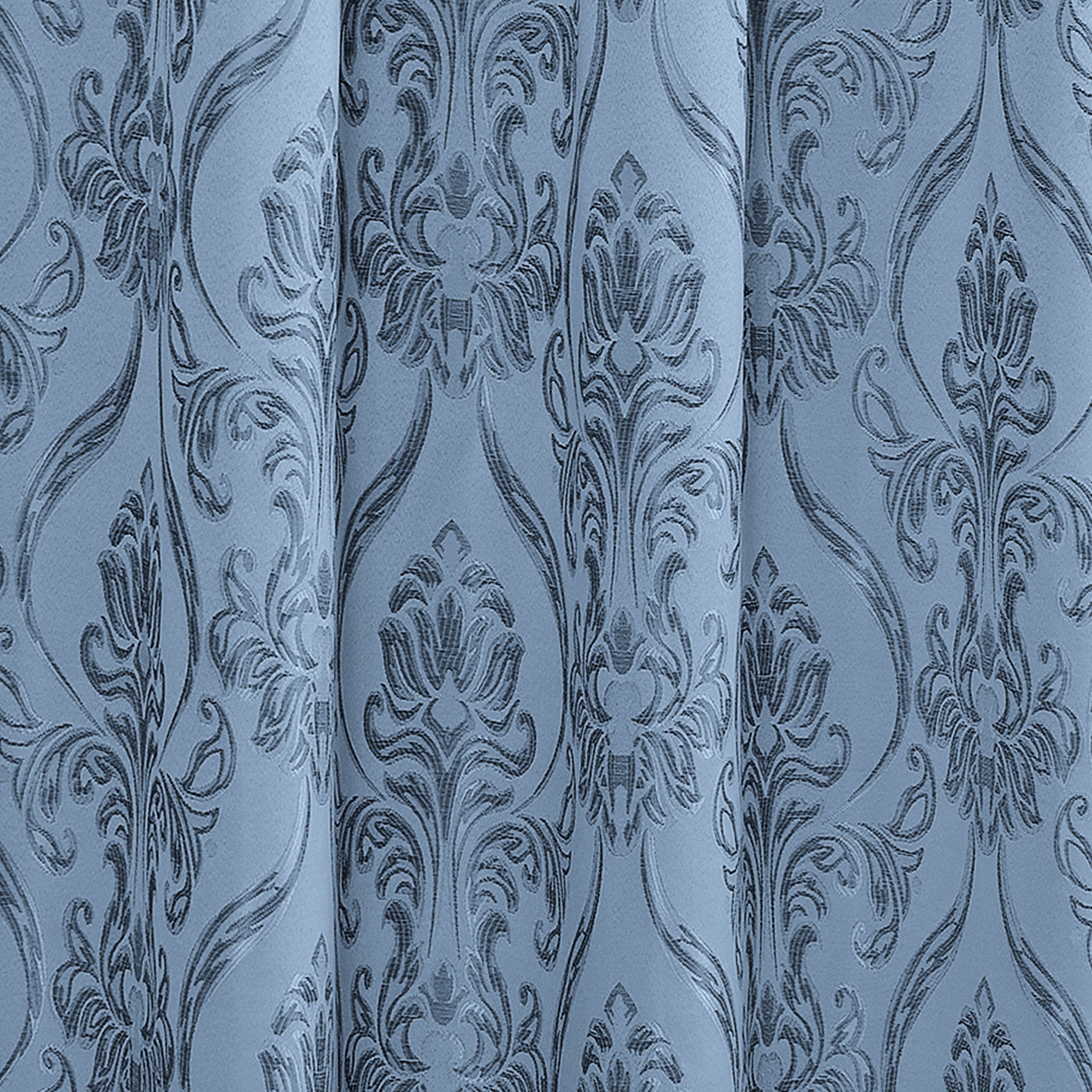 Set of 2 Penelope Jacquard Look Curtain Panels - 54" W x 84" L
