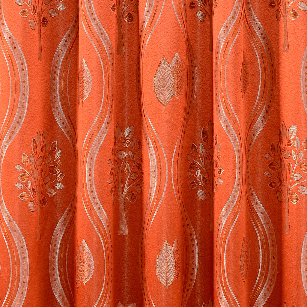 Set of 2 Aurora Curtain Panels- Attached Valance - Rod Pocket- 54" W x 84" L