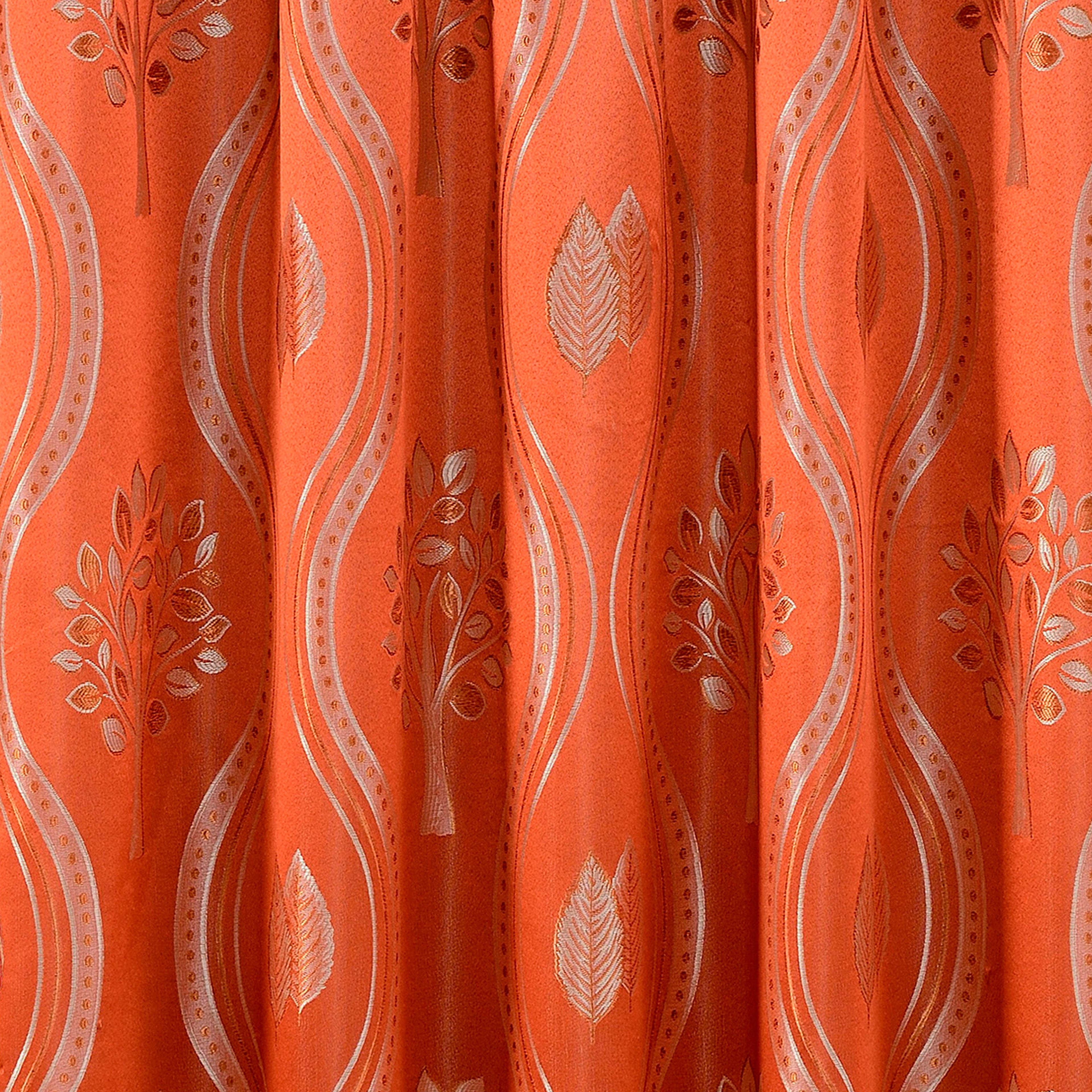 Set of 2 Aurora Curtain Panels- Attached Valance - Rod Pocket- 54" W x 84" L