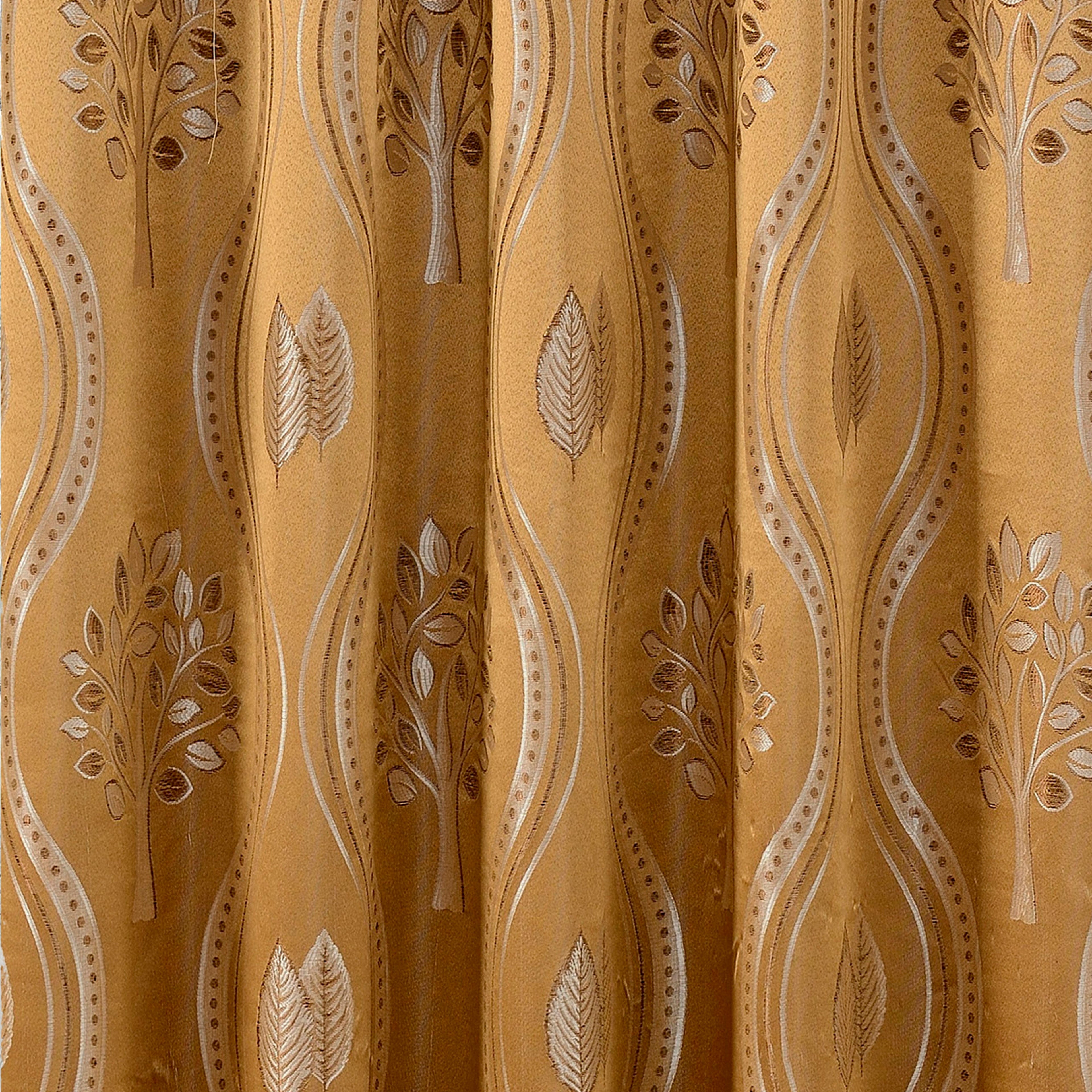 Set of 2 Aurora Curtain Panels- Attached Valance - Rod Pocket- 54" W x 84" L
