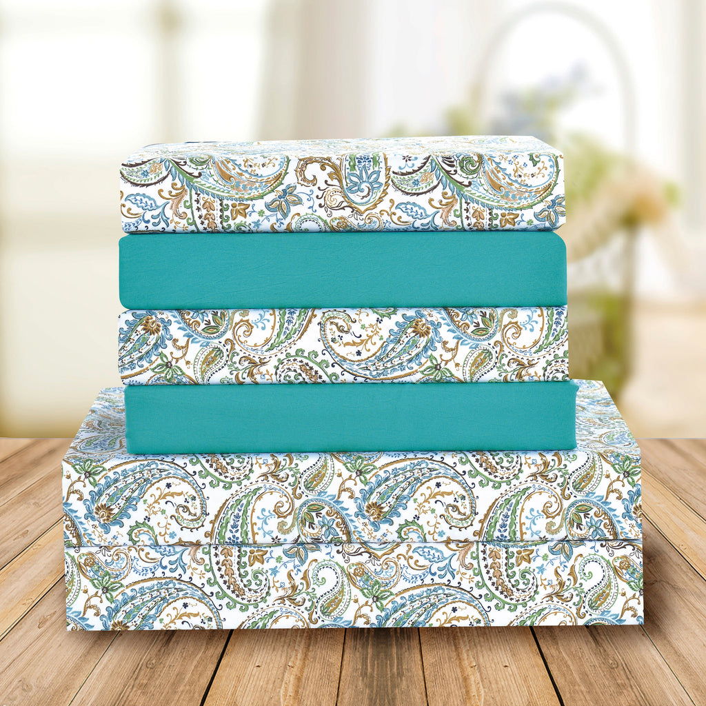6-Piece Paisley Printed Pattern - Soft as a Hotel Premium Quality Sheet Set