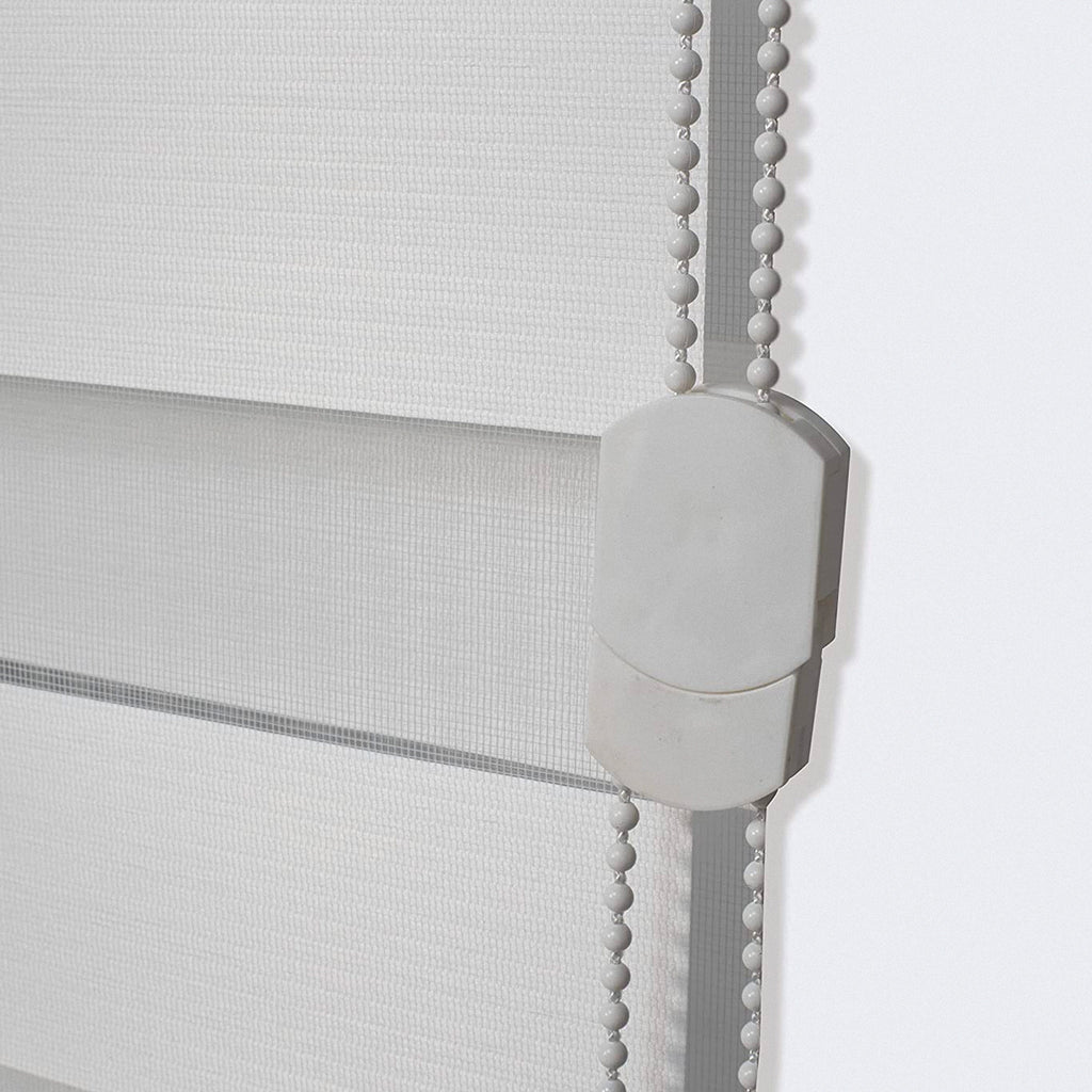 Corded Zebra Blinds, Dual Layer Window Treatments Sheer Light Control