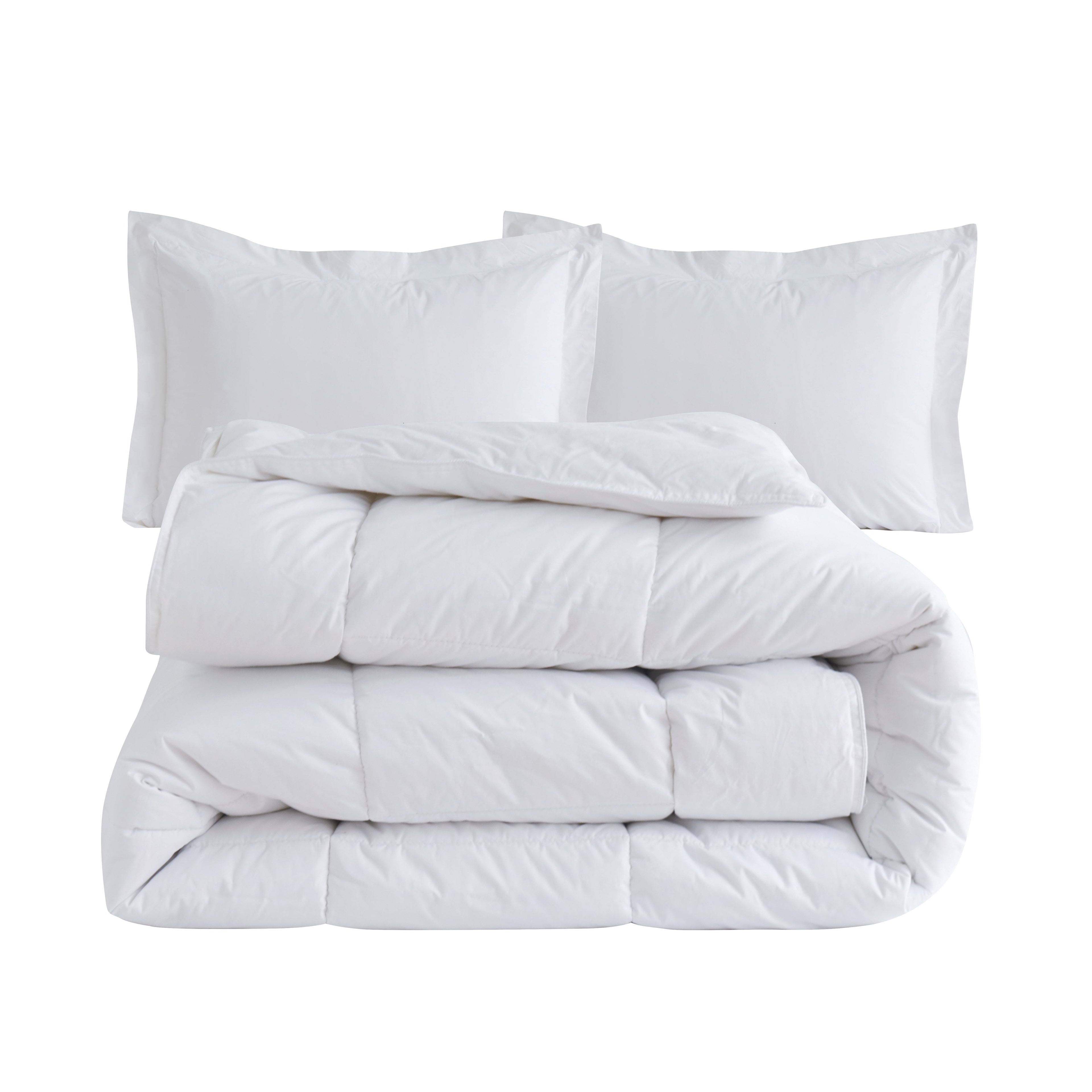 3 Piece Cotton Comforter - Down Alternative Hotel Premium Quality